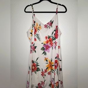 Old Navy white floral cami dress